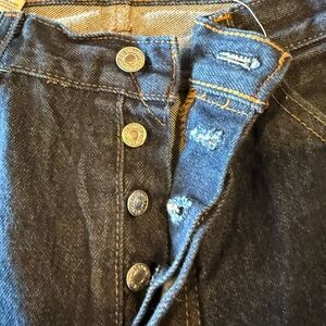 Levi's Blue Classic Denim Jeans with Button Fly